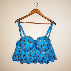 Torrid Pineapple bikini top